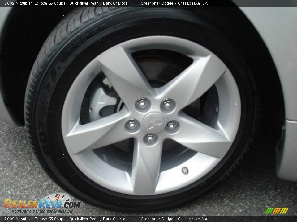 2009 Mitsubishi Eclipse GS Coupe Quicksilver Pearl / Dark Charcoal Photo #20