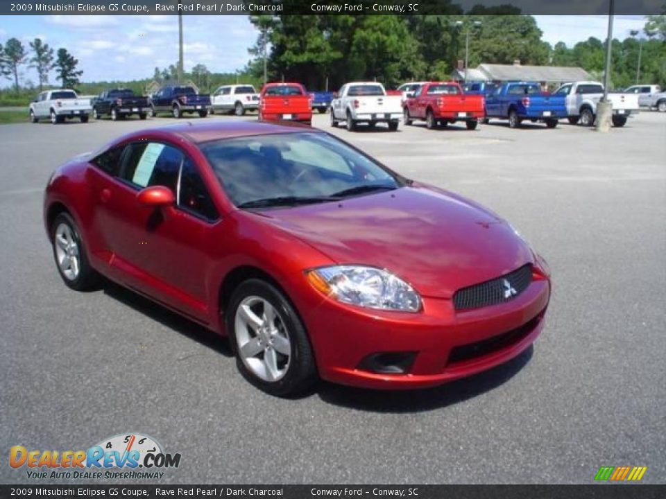 2009 Mitsubishi Eclipse GS Coupe Rave Red Pearl / Dark Charcoal Photo #3