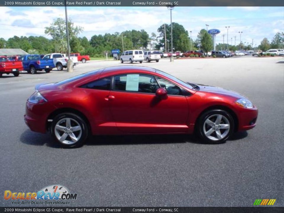 2009 Mitsubishi Eclipse GS Coupe Rave Red Pearl / Dark Charcoal Photo #4