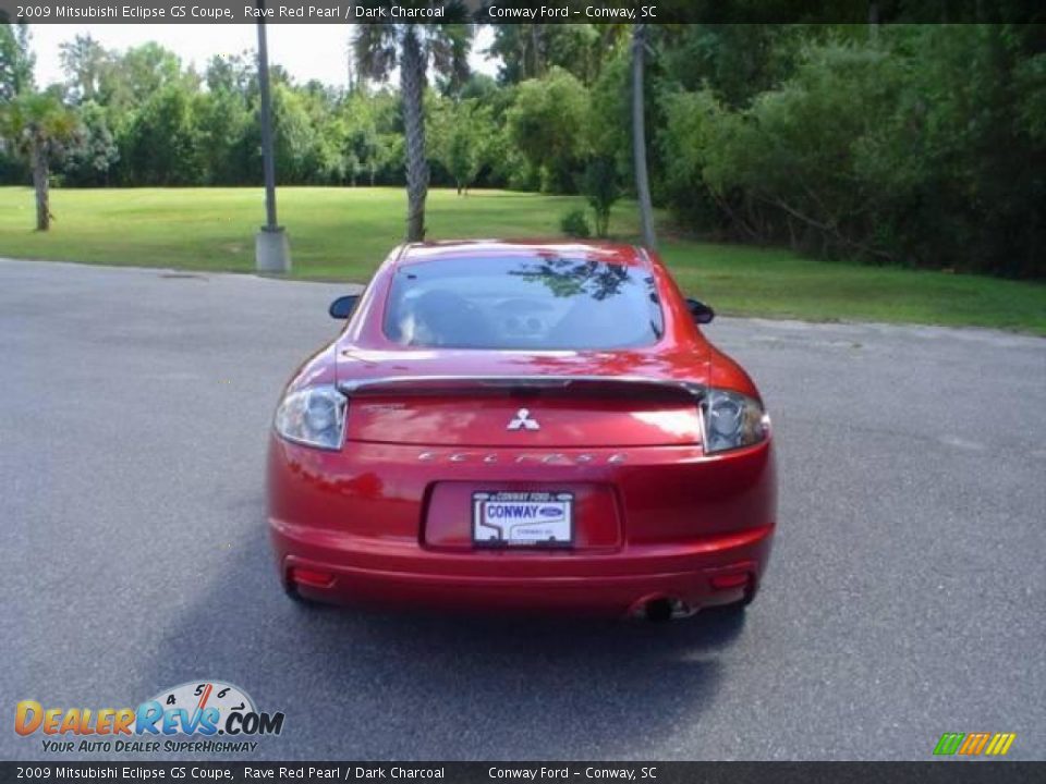 2009 Mitsubishi Eclipse GS Coupe Rave Red Pearl / Dark Charcoal Photo #6