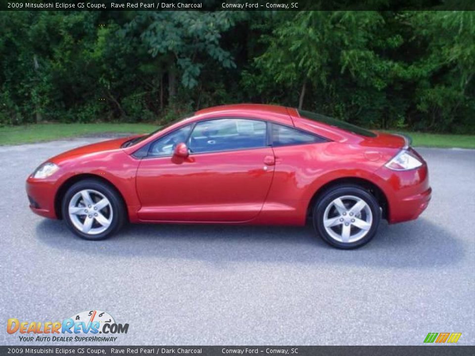 2009 Mitsubishi Eclipse GS Coupe Rave Red Pearl / Dark Charcoal Photo #8