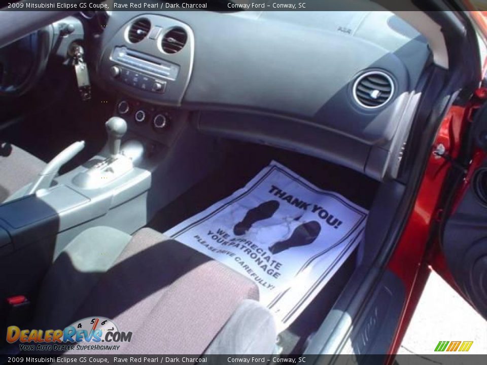2009 Mitsubishi Eclipse GS Coupe Rave Red Pearl / Dark Charcoal Photo #17