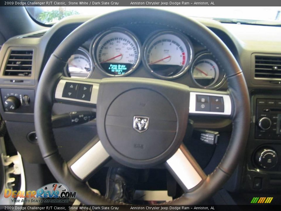 2009 Dodge Challenger R/T Classic Stone White / Dark Slate Gray Photo #19