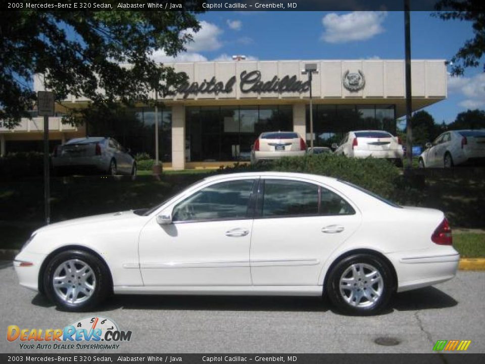 2003 Mercedes-Benz E 320 Sedan Alabaster White / Java Photo #1