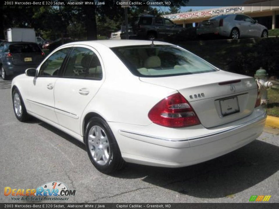 2003 Mercedes-Benz E 320 Sedan Alabaster White / Java Photo #2