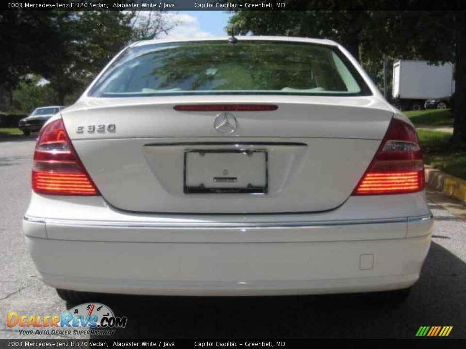2003 Mercedes-Benz E 320 Sedan Alabaster White / Java Photo #3