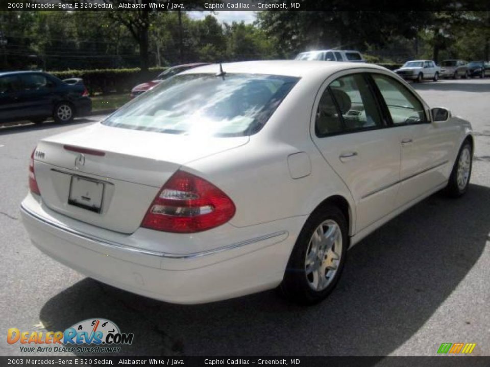 2003 Mercedes-Benz E 320 Sedan Alabaster White / Java Photo #4