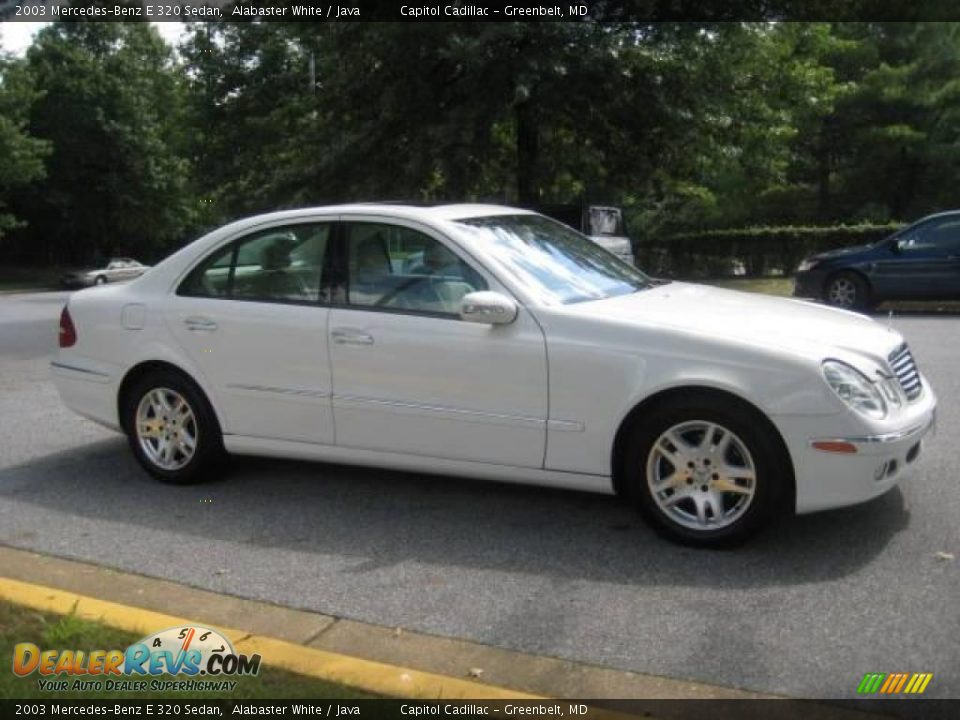 2003 Mercedes-Benz E 320 Sedan Alabaster White / Java Photo #5