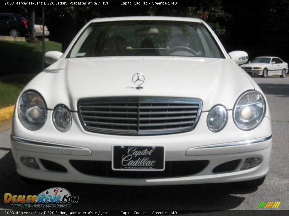 2003 Mercedes-Benz E 320 Sedan Alabaster White / Java Photo #7