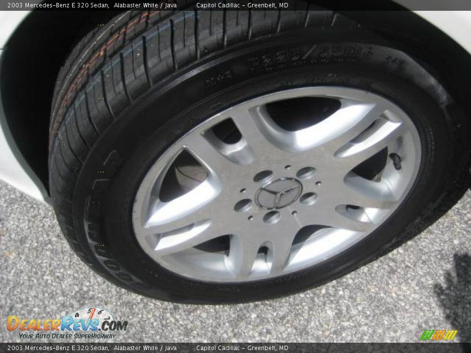 2003 Mercedes-Benz E 320 Sedan Alabaster White / Java Photo #9