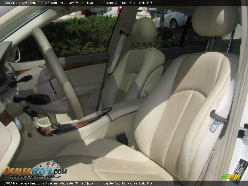 2003 Mercedes-Benz E 320 Sedan Alabaster White / Java Photo #11