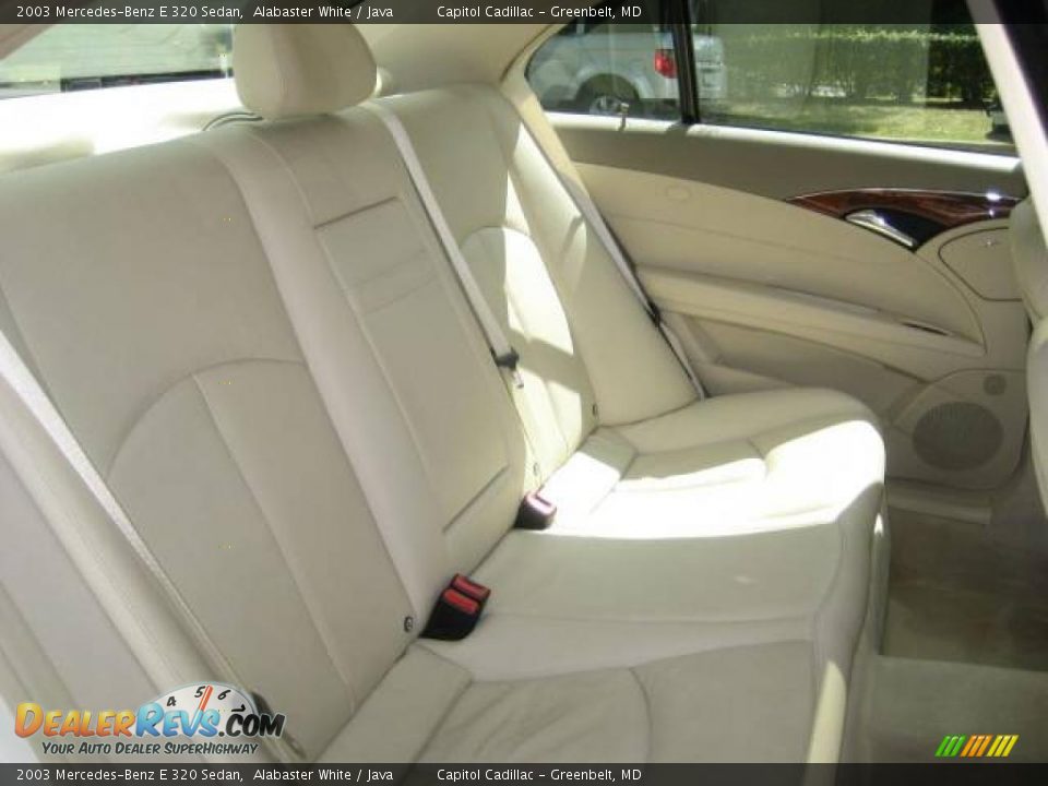 2003 Mercedes-Benz E 320 Sedan Alabaster White / Java Photo #13