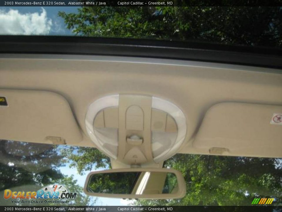 2003 Mercedes-Benz E 320 Sedan Alabaster White / Java Photo #14
