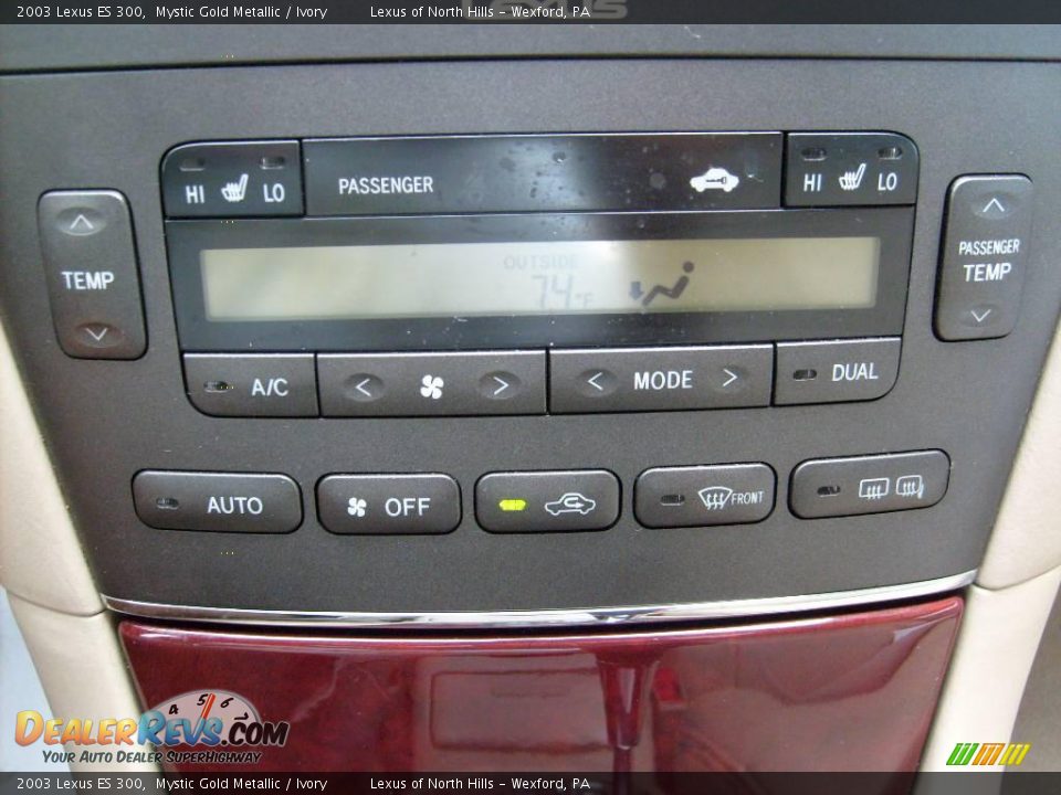 2003 Lexus ES 300 Mystic Gold Metallic / Ivory Photo #19