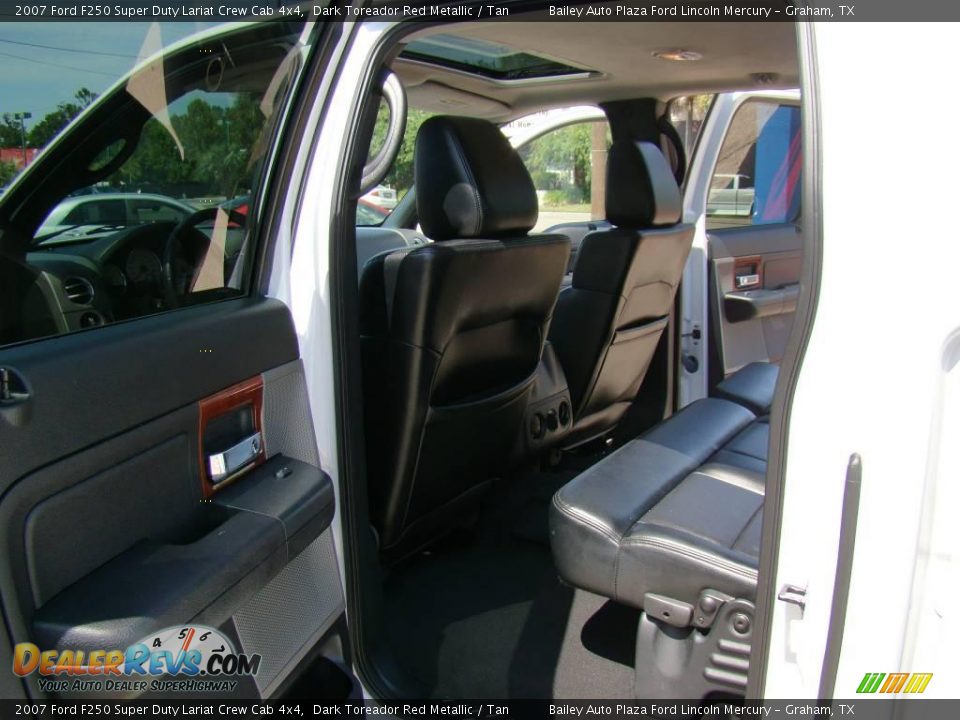 2007 Ford F250 Super Duty Lariat Crew Cab 4x4 Dark Toreador Red Metallic / Tan Photo #18