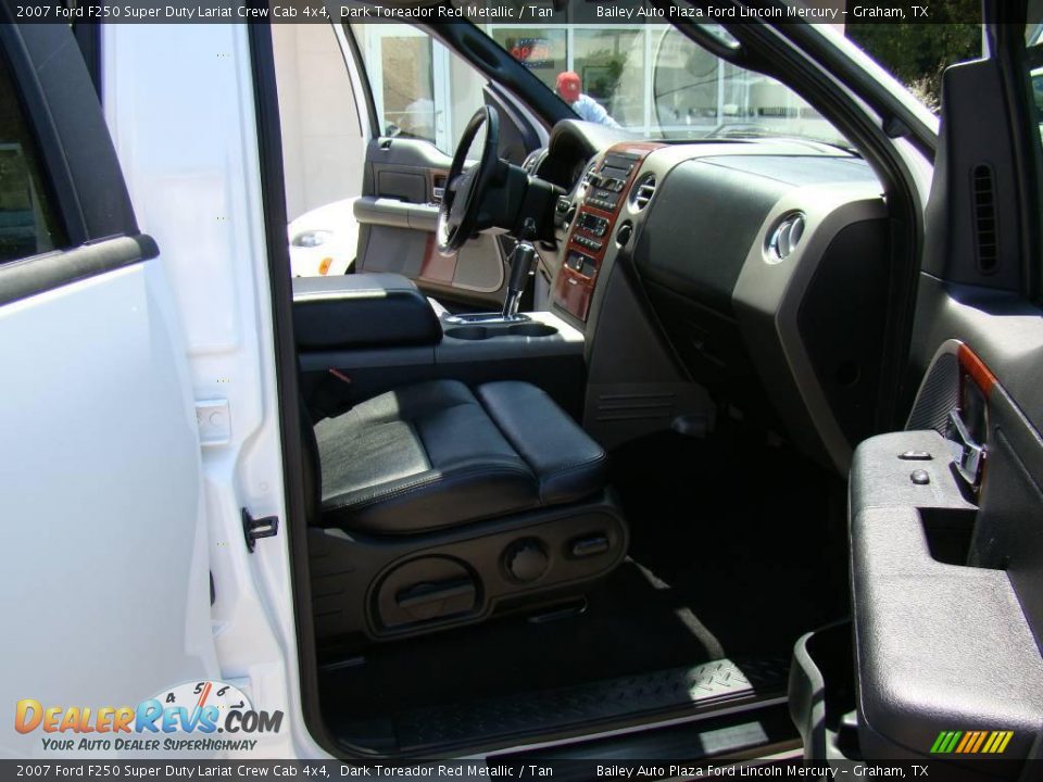 2007 Ford F250 Super Duty Lariat Crew Cab 4x4 Dark Toreador Red Metallic / Tan Photo #19