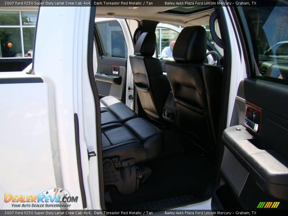 2007 Ford F250 Super Duty Lariat Crew Cab 4x4 Dark Toreador Red Metallic / Tan Photo #20