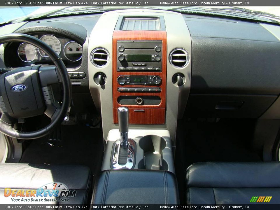 2007 Ford F250 Super Duty Lariat Crew Cab 4x4 Dark Toreador Red Metallic / Tan Photo #21