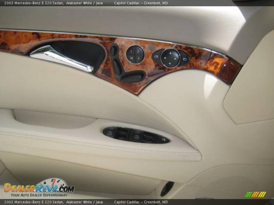 2003 Mercedes-Benz E 320 Sedan Alabaster White / Java Photo #17
