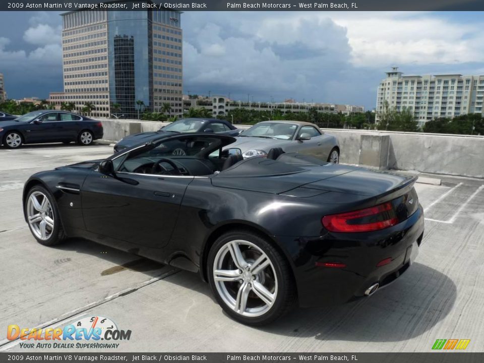 2009 Aston Martin V8 Vantage Roadster Jet Black / Obsidian Black Photo #4