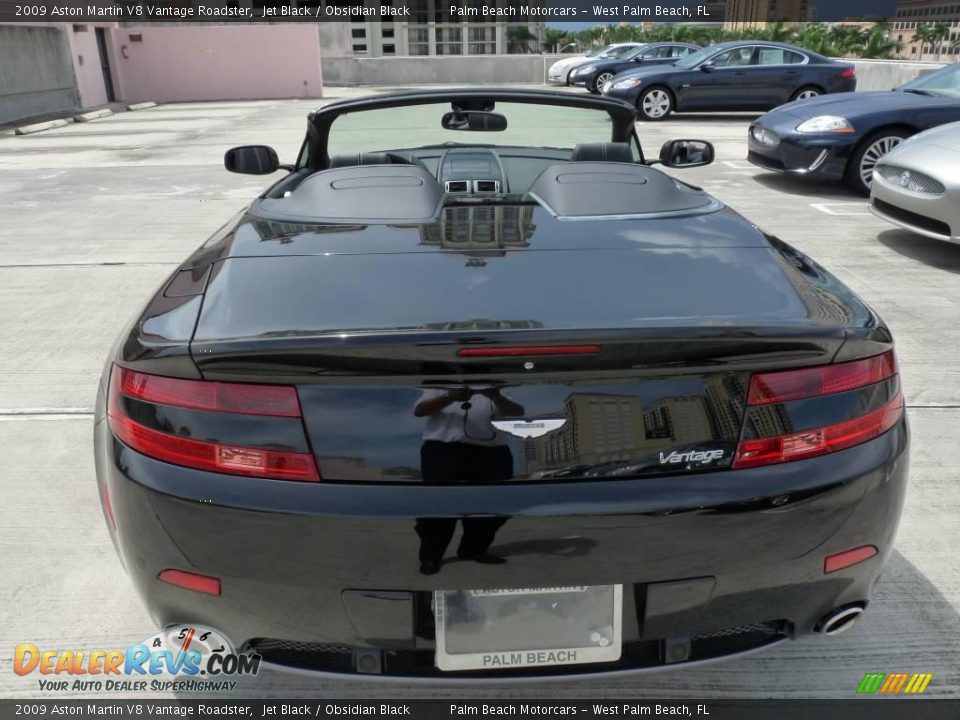 2009 Aston Martin V8 Vantage Roadster Jet Black / Obsidian Black Photo #5