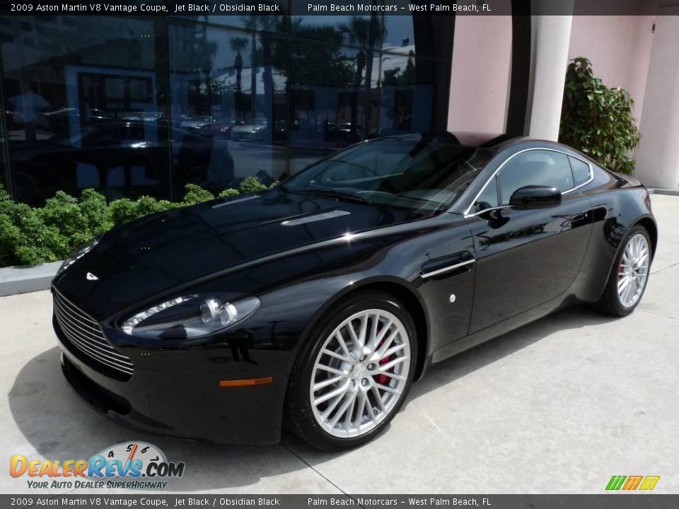 2009 Aston Martin V8 Vantage Coupe Jet Black / Obsidian Black Photo #1