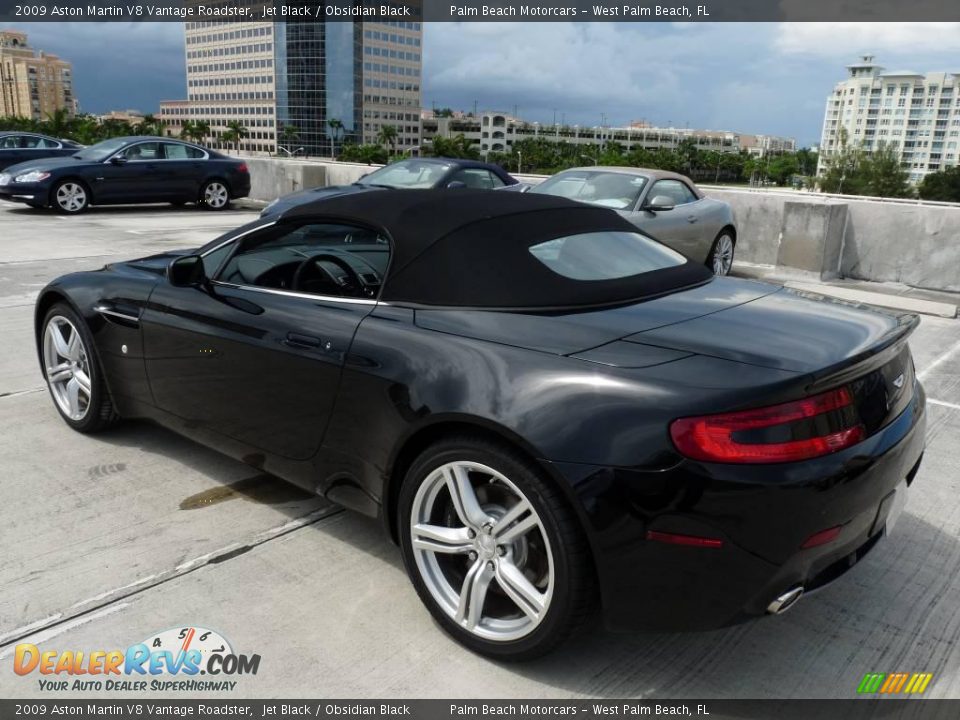2009 Aston Martin V8 Vantage Roadster Jet Black / Obsidian Black Photo #8