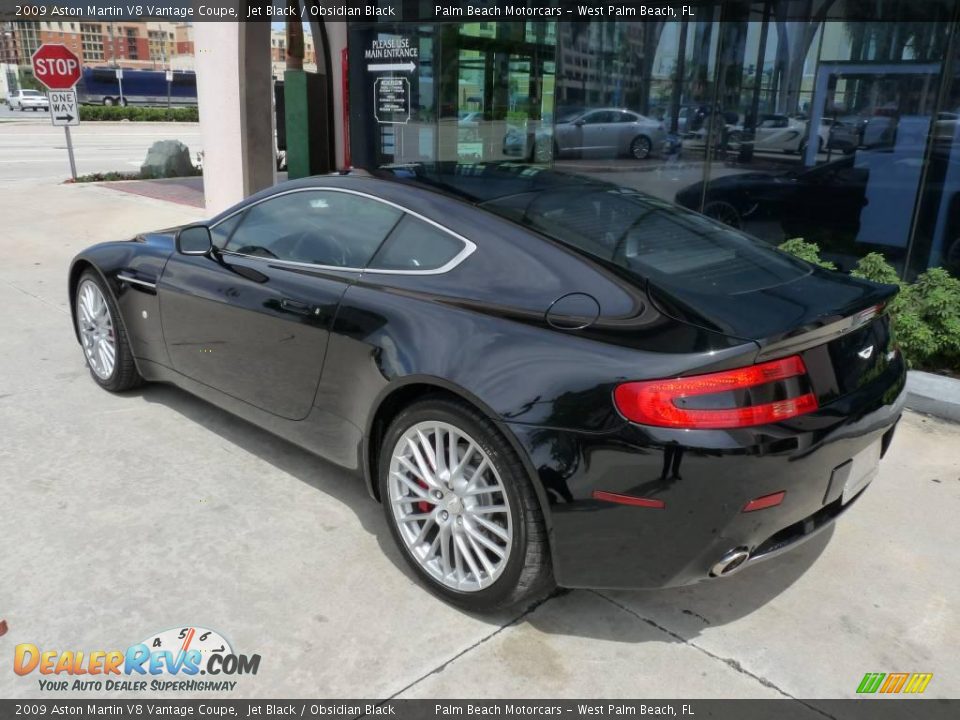 2009 Aston Martin V8 Vantage Coupe Jet Black / Obsidian Black Photo #4