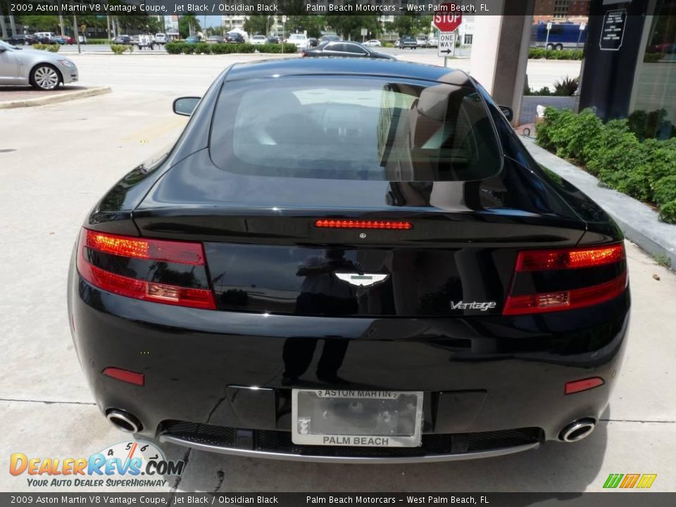 2009 Aston Martin V8 Vantage Coupe Jet Black / Obsidian Black Photo #5