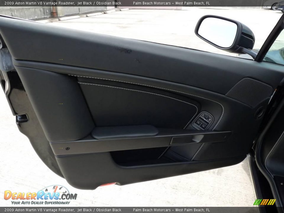 2009 Aston Martin V8 Vantage Roadster Jet Black / Obsidian Black Photo #12