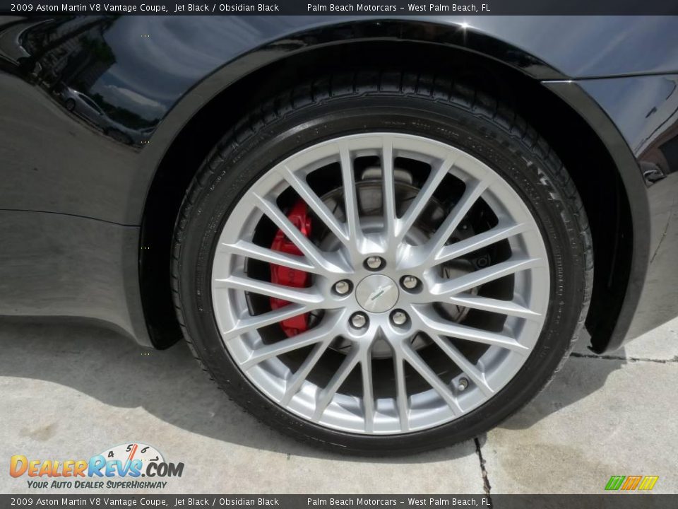 2009 Aston Martin V8 Vantage Coupe Jet Black / Obsidian Black Photo #6