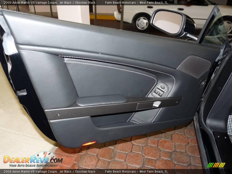 2009 Aston Martin V8 Vantage Coupe Jet Black / Obsidian Black Photo #9