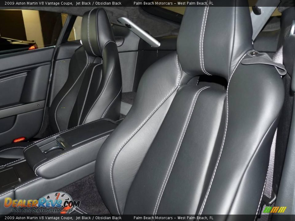 2009 Aston Martin V8 Vantage Coupe Jet Black / Obsidian Black Photo #11