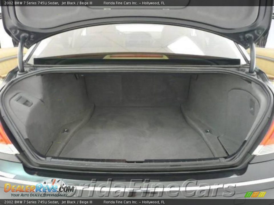 2002 BMW 7 Series 745Li Sedan Jet Black / Beige III Photo #10