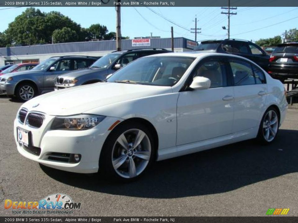 2009 BMW 3 Series 335i Sedan Alpine White / Beige Photo #4