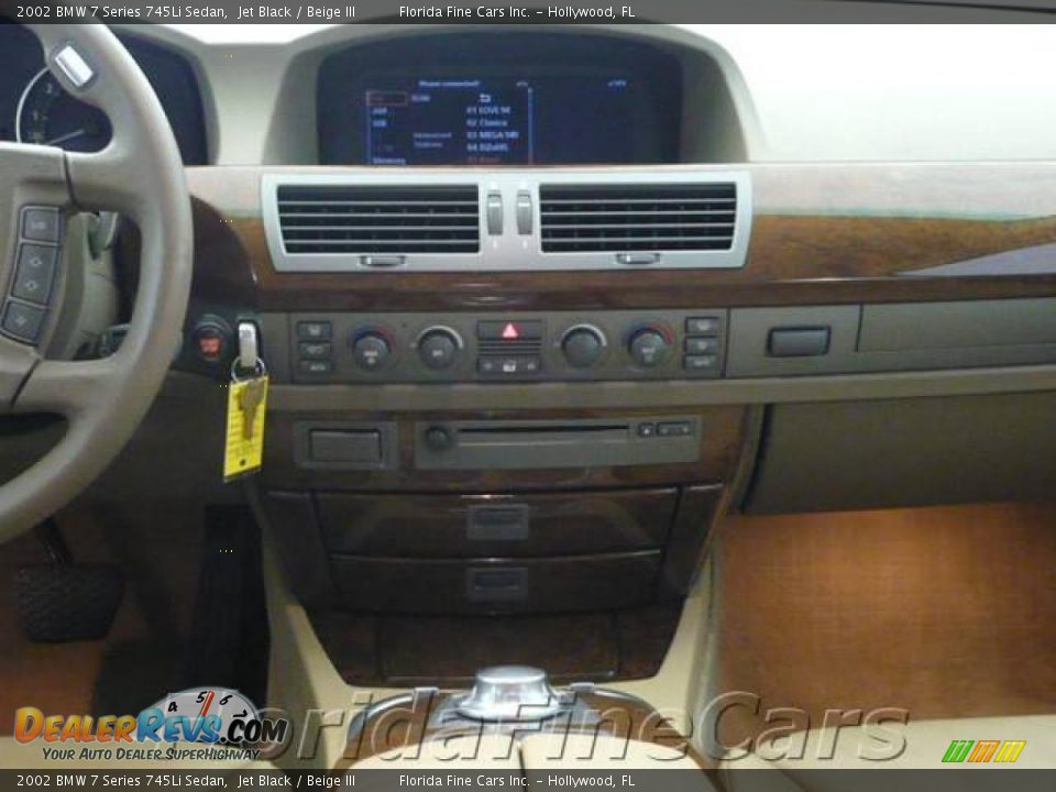 2002 BMW 7 Series 745Li Sedan Jet Black / Beige III Photo #18