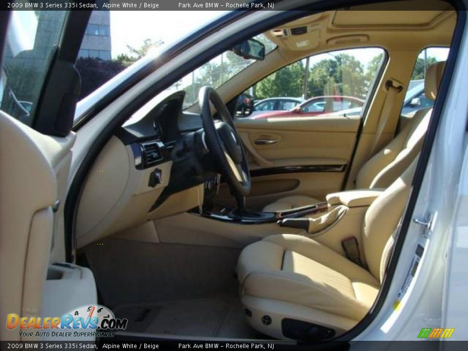 2009 BMW 3 Series 335i Sedan Alpine White / Beige Photo #10