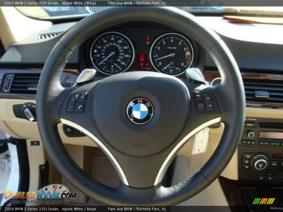 2009 BMW 3 Series 335i Sedan Alpine White / Beige Photo #13