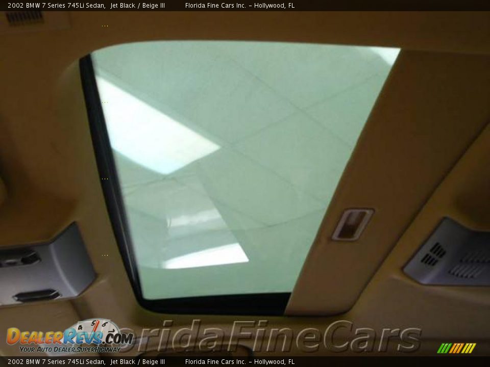 2002 BMW 7 Series 745Li Sedan Jet Black / Beige III Photo #20