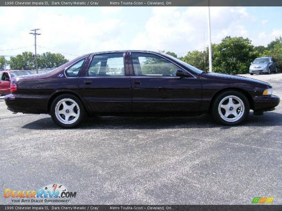 1996 Chevrolet Impala SS Dark Cherry Metallic / Gray Photo #2