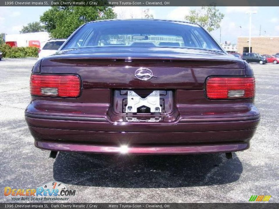 1996 Chevrolet Impala SS Dark Cherry Metallic / Gray Photo #4