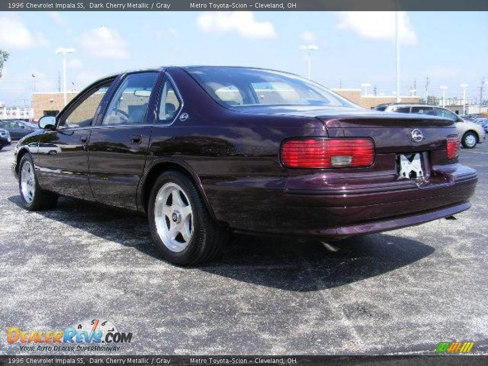 1996 Chevrolet Impala SS Dark Cherry Metallic / Gray Photo #5