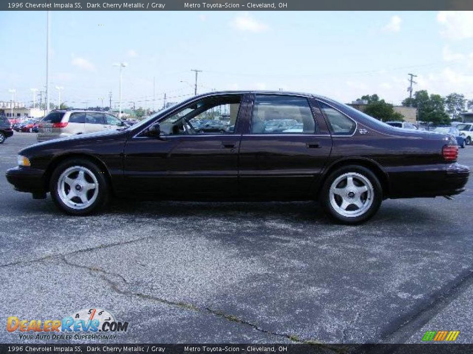 1996 Chevrolet Impala SS Dark Cherry Metallic / Gray Photo #6