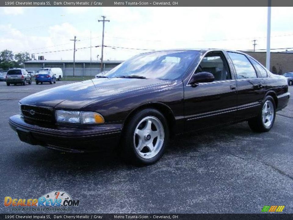 1996 Chevrolet Impala SS Dark Cherry Metallic / Gray Photo #7