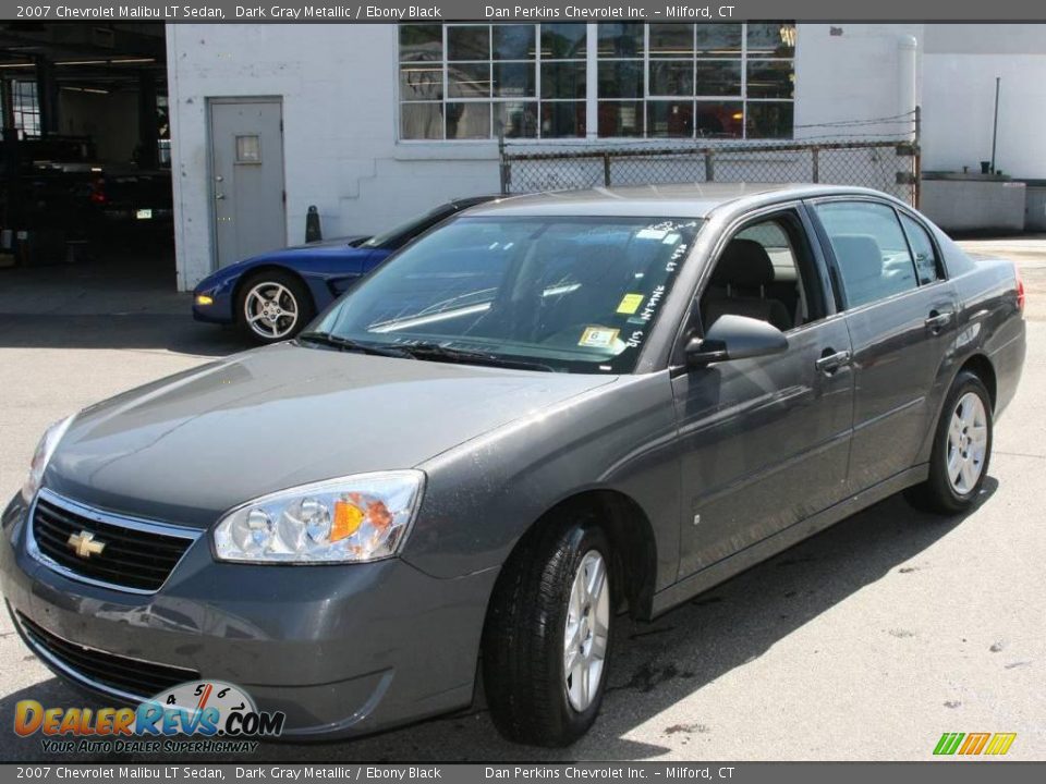 2007 Chevrolet Malibu LT Sedan Dark Gray Metallic / Ebony Black Photo #1