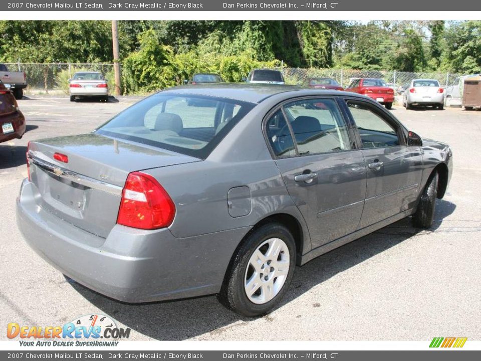 2007 Chevrolet Malibu LT Sedan Dark Gray Metallic / Ebony Black Photo #5