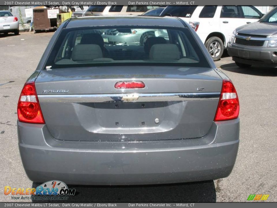 2007 Chevrolet Malibu LT Sedan Dark Gray Metallic / Ebony Black Photo #6