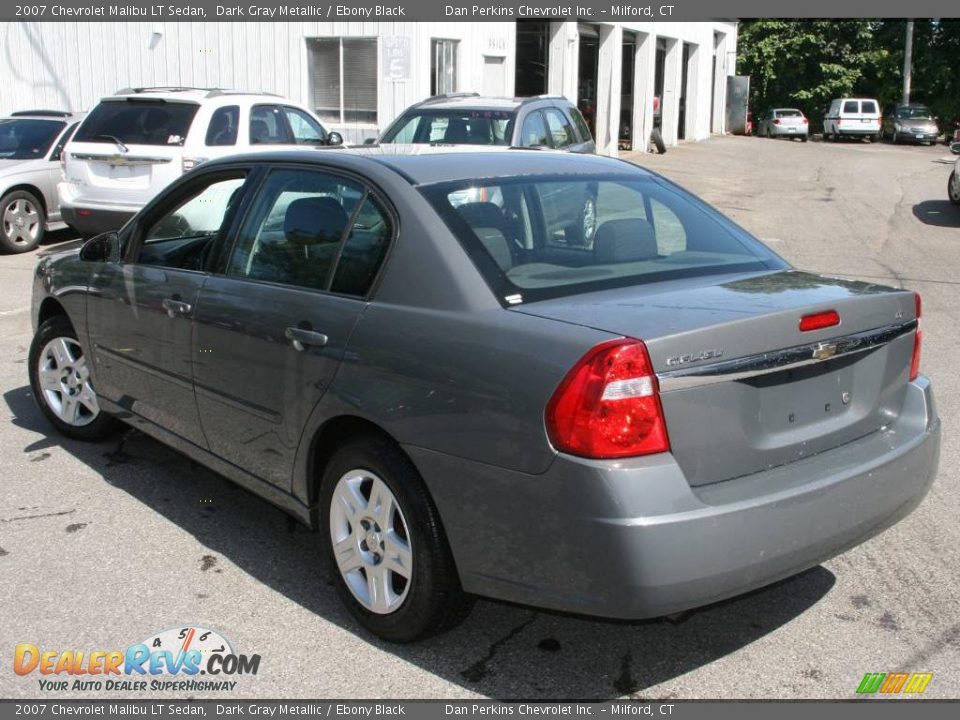 2007 Chevrolet Malibu LT Sedan Dark Gray Metallic / Ebony Black Photo #7