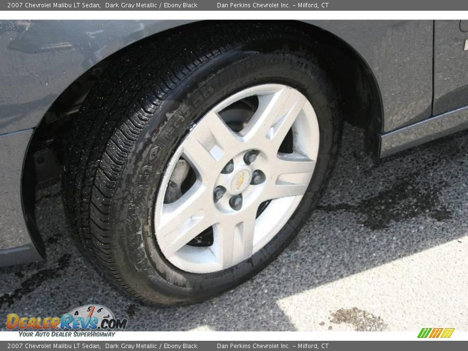 2007 Chevrolet Malibu LT Sedan Dark Gray Metallic / Ebony Black Photo #9