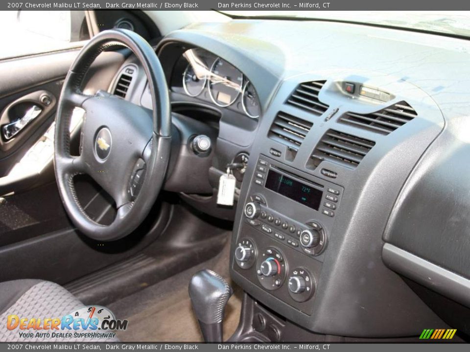 2007 Chevrolet Malibu LT Sedan Dark Gray Metallic / Ebony Black Photo #10